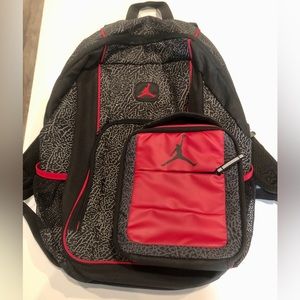 Nike Air Jordan backpack with Lunch bag.